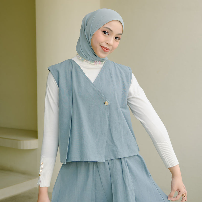 Nami Vest Blue Grey