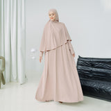 Hafisa Abaya Set Soft Beige