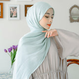 Yora Silk Shawl Baby Blue