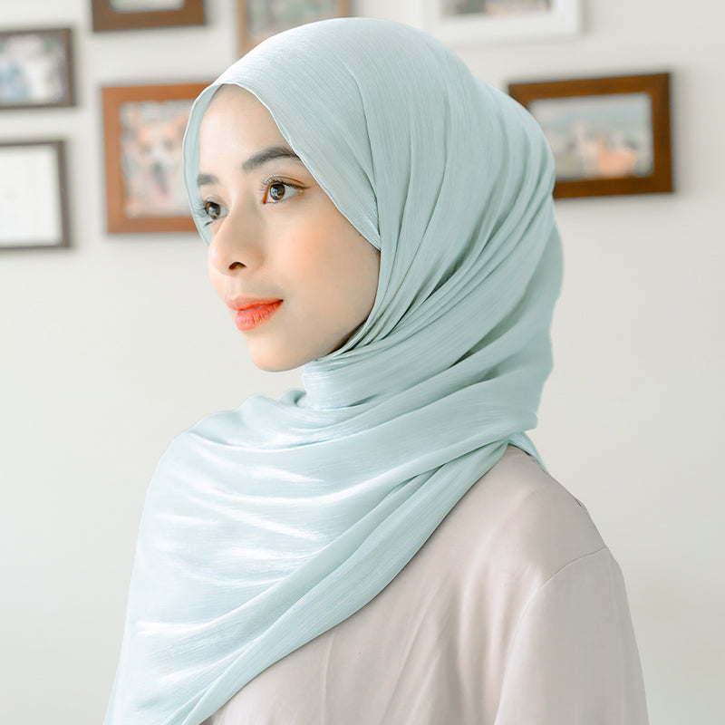 Yora Silk Shawl Baby Blue