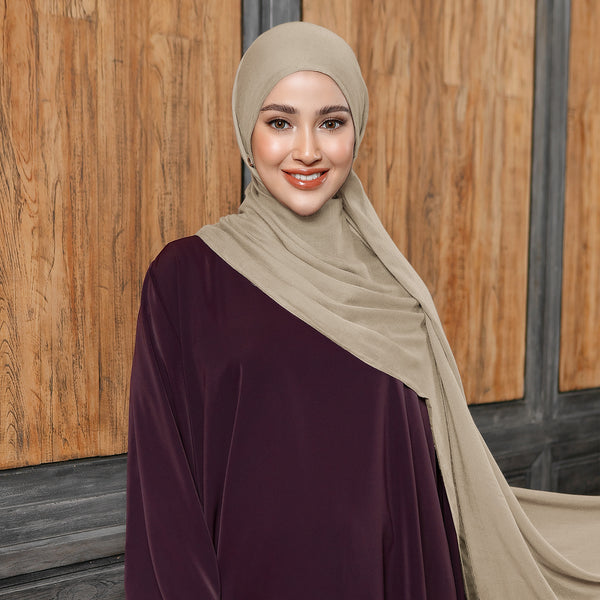 Pashmina Viscose Nour Shawl  Lozy x Lesti Beige New