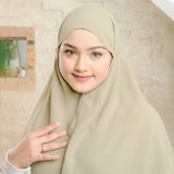 Biyya Instan (Bergo Crinkle) Soft Army