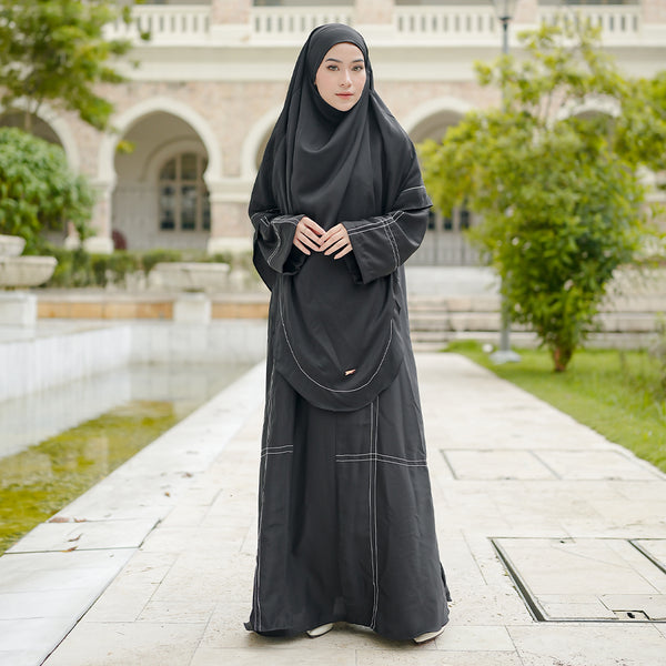 Havina Abaya Set Black