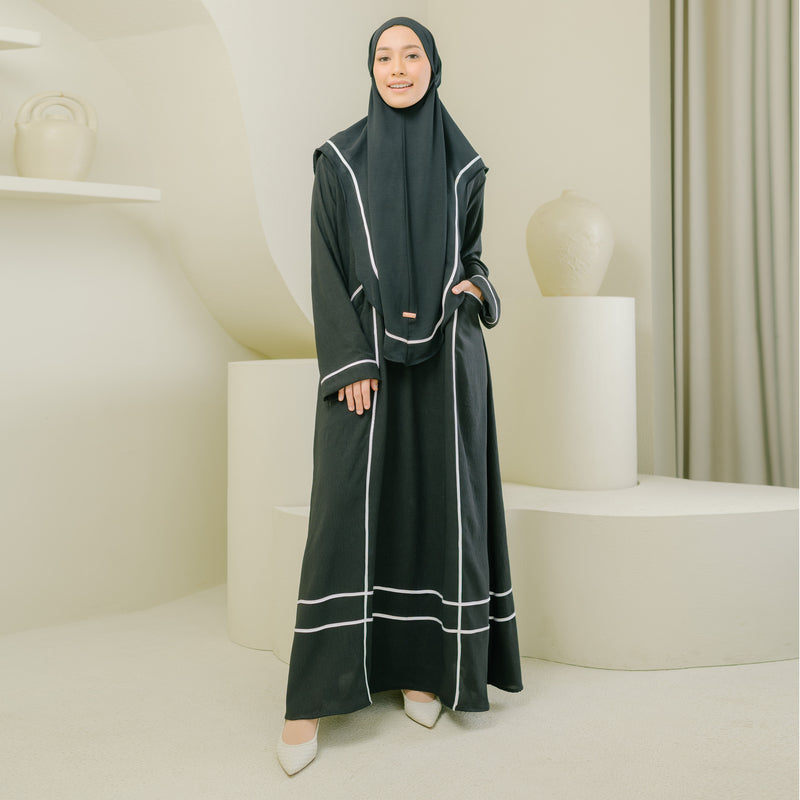 Hanisa Abaya Set Black