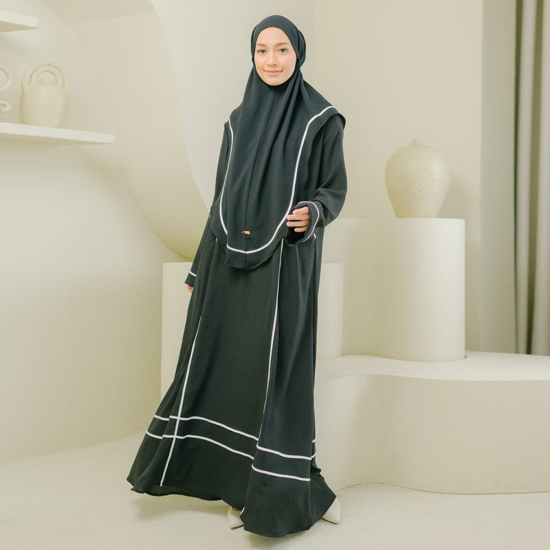 Hanisa Abaya Set Black