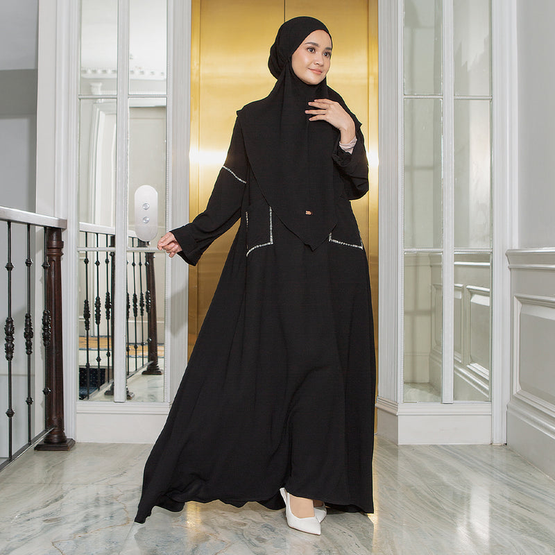 Pre Order Sahla Abaya Set Black