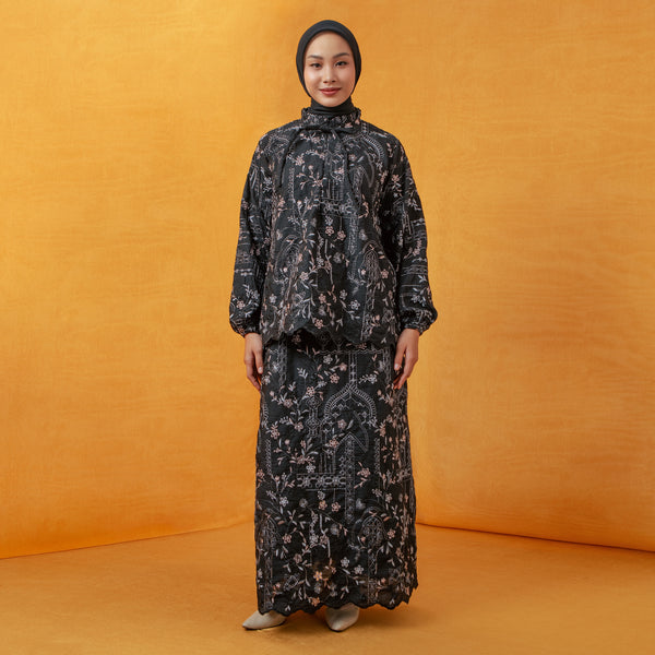 Floure Embroidery Set Noir Balck S-M Series 5