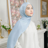 Yora Silk Shawl Blue Pastel