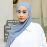 Bawal Eyelash Shawl Blue Pastel