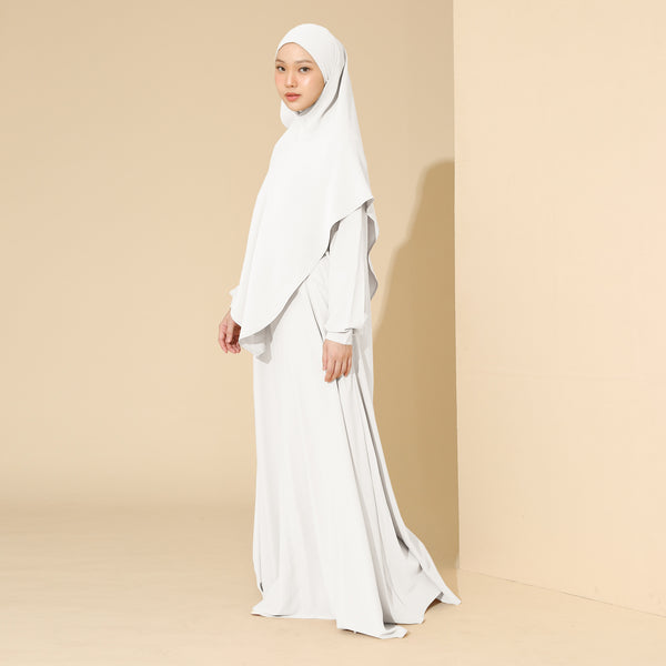 Humaya Abaya Set Broken White