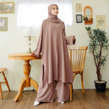 Hanifa Tunik Set Brown