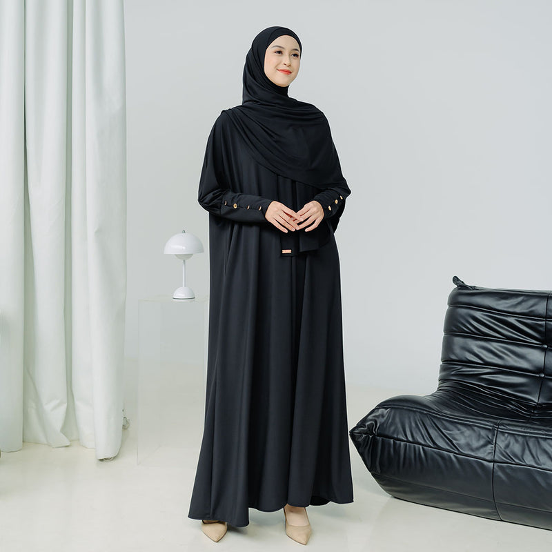 Pre Order Hafisa Abaya Set Black