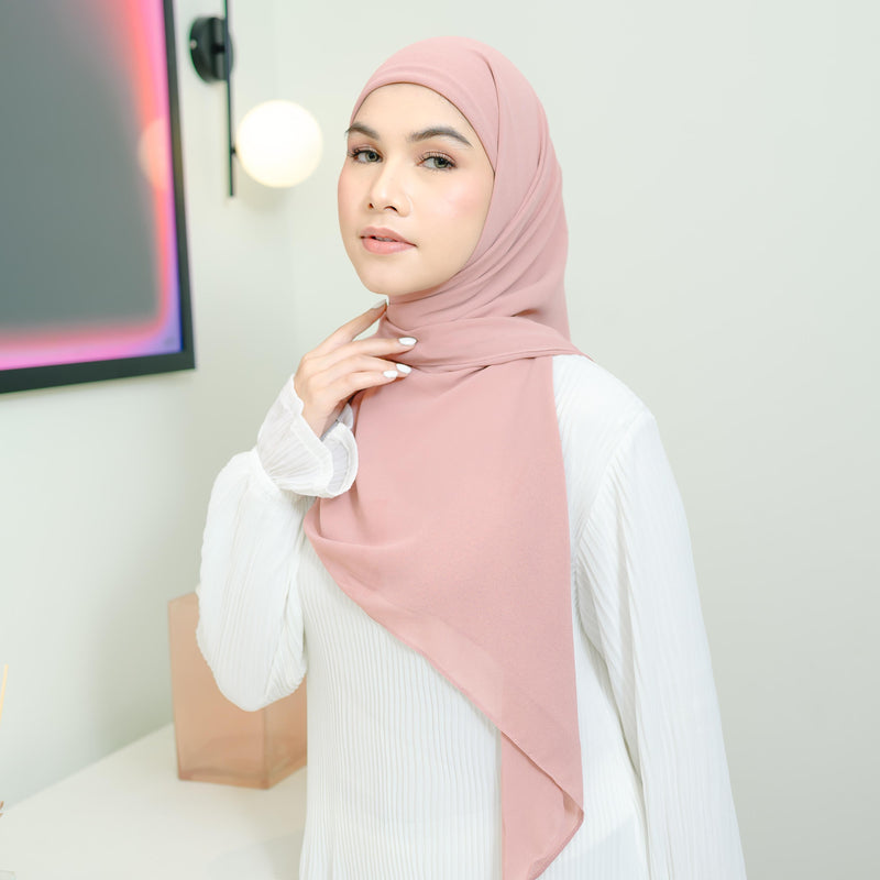 Bawal Inner Square Dark Nude Pink New