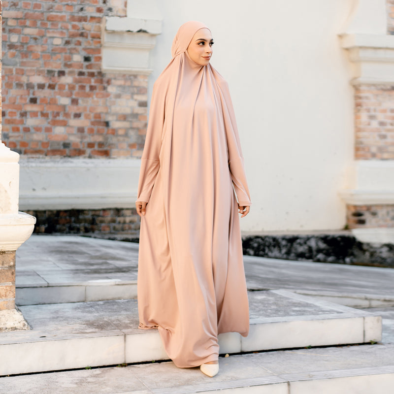 Shameera Abaya in Soft Beige