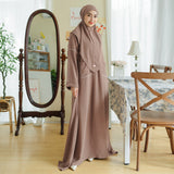 Sahla Abaya Set Choco