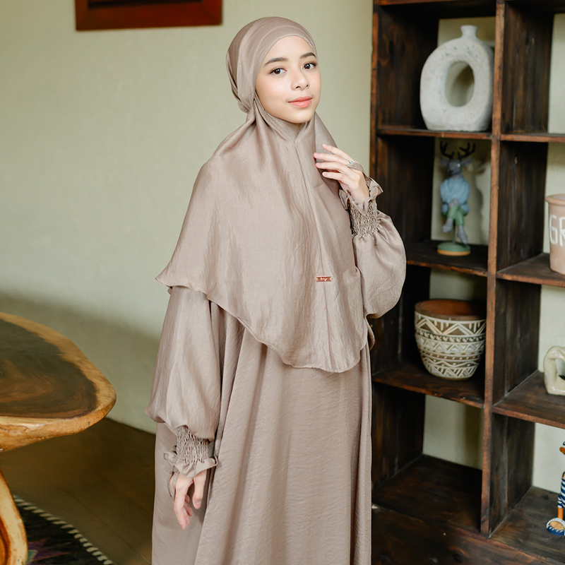 Hanida Abaya Set Choco