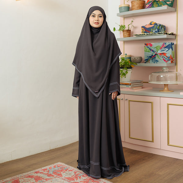 Pre Order Sadia Abaya Set Coffee