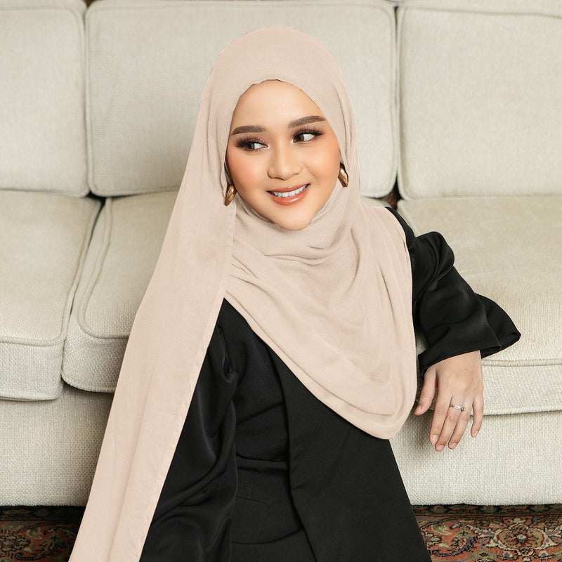 Pashmina Viscose Nour Shawl  Lozy x Lesti Cream New