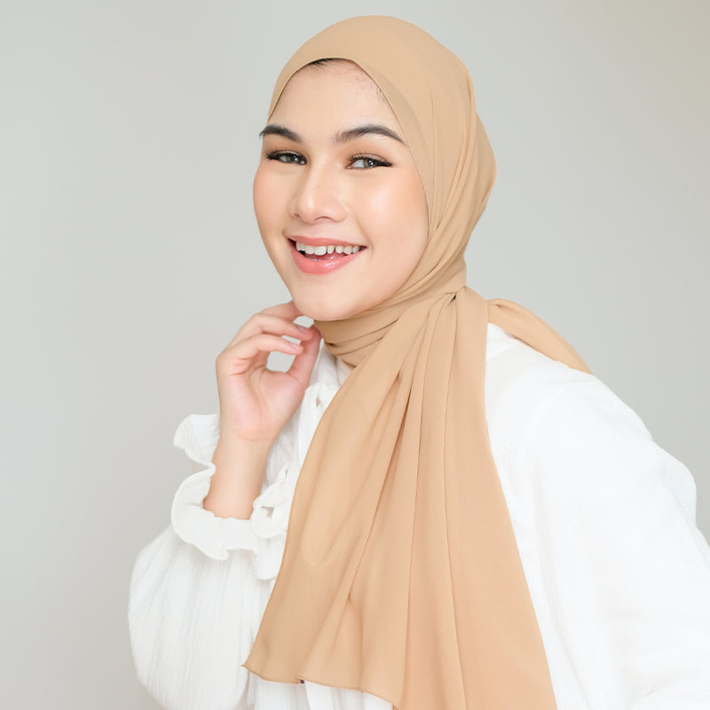 Bawal Shawl (Pashmina Ceruti Babydoll) Creamy