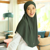 Biyya Instan (Bergo Crinkle) Dark Green