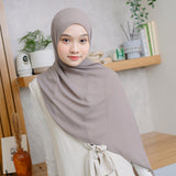 Bawal Shawl (Pashmina Ceruti Babydoll) Dark Grey