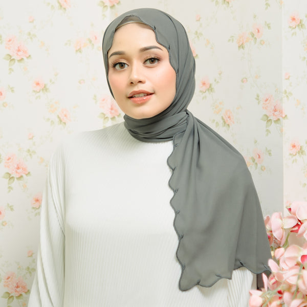 Jade Classic Shawl Dark Grey