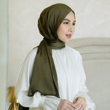 Shadeera Silk Shawl in Dark Olive (Lozy x Shadira)