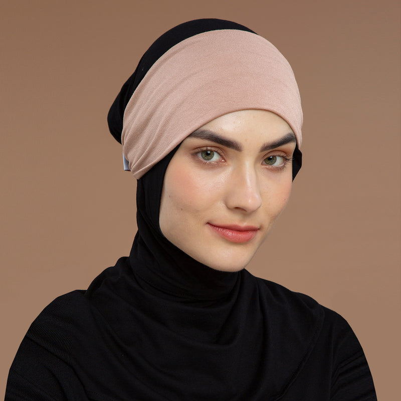 Inner Hijab Bandana Kecil Nude Cream