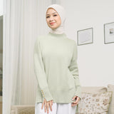 Michi Knit (Knit Shirt) Atasan Tangan Panjang Wanita Knitwear