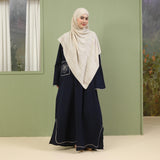 Lozy Hijab - Nara Embroidery Abaya (Abaya Dress Bordir Bahan Katun Linen Haji dan Umrah)