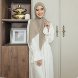 Haila Abaya Knit Broken White