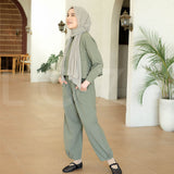 Kimi Set (One Set Linen) Soft Army