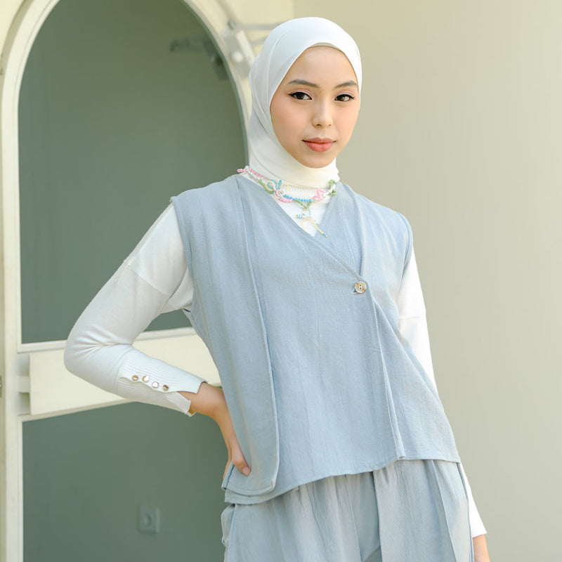 Nami Vest (Atasan Vest Rompi Linen)