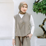 Nami Vest (Atasan Vest Rompi Linen)