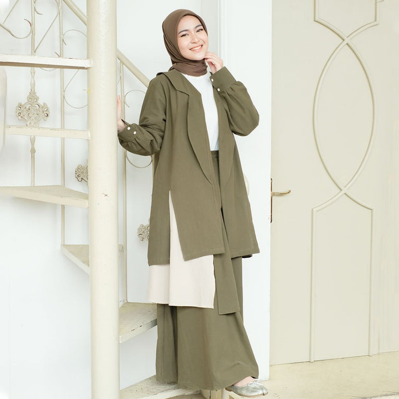 Tami Set (One Set Linen Rok & Outer)