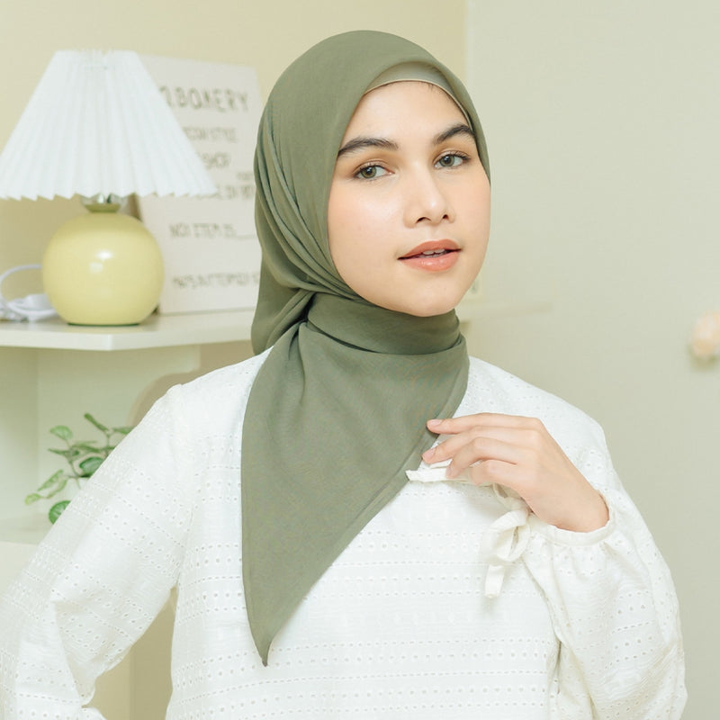 Rara Plain Paris Japan Unfinished (Hijab Paris Polos Segiempat)