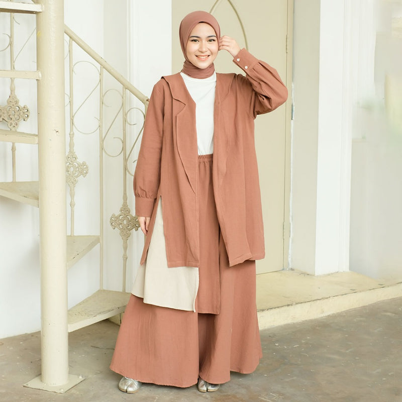 Tami Set (One Set Linen Rok & Outer)