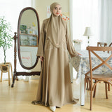 Sahla Abaya Set (Gamis Umroh Haji Abaya Set Kerudung)