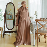 Sahla Abaya Set (Gamis Umroh Haji Abaya Set Kerudung)