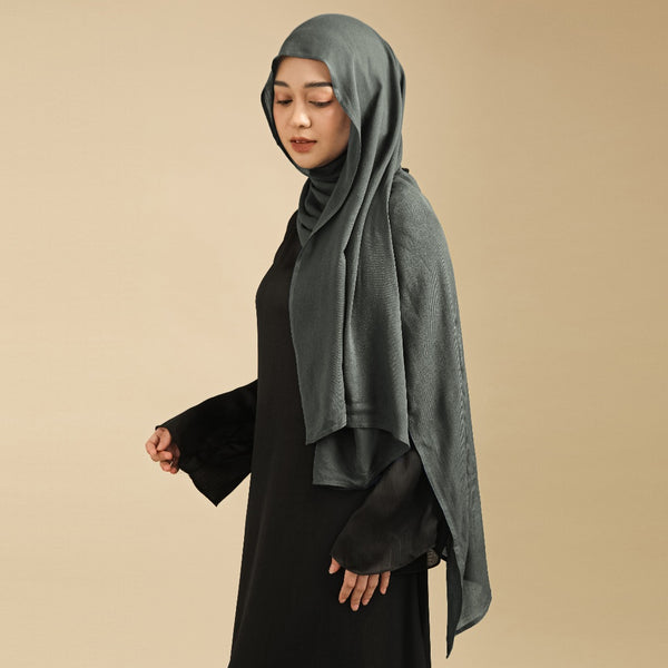 Pashmina Viscose Nour Shawl  Lozy x Lesti Smoke Grey New