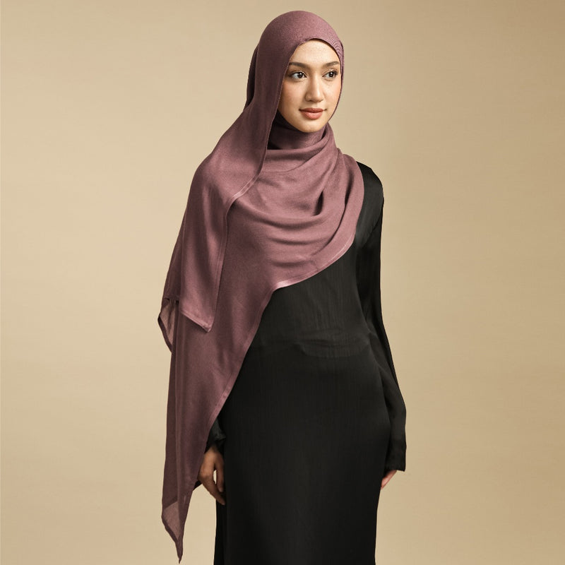 Pashmina Viscose Nour Shawl  Lozy x Lesti Dove Purple New