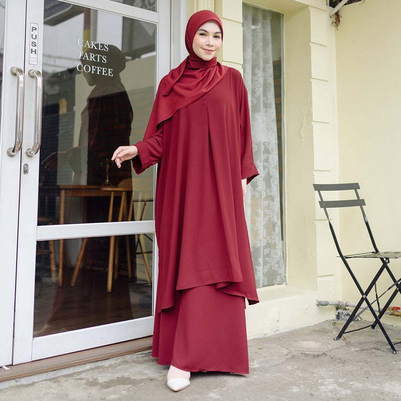 [Defect] Haifa Tunik Set (Atasan Bawahan One Set Tunik Melayu)