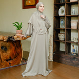 [Defect] Hanida Abaya Set (One Set Abaya Umroh Haji Gamis Set Kerudung Syari)