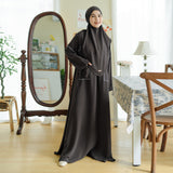 Sahla Abaya Set (Gamis Umroh Haji Abaya Set Kerudung)