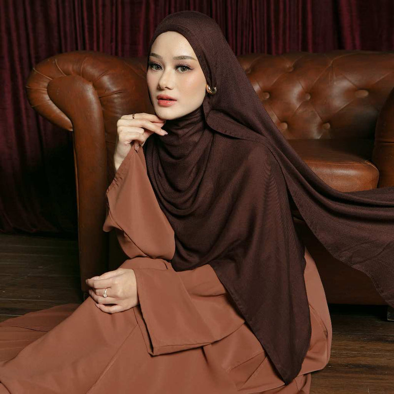 Pashmina Viscose Nour Shawl Lozy x Lesti Coffee New