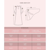 [Defect] Haiba Abaya Set (Abaya Crinkle Set Kerudung)