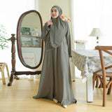 Sahla Abaya Set (Gamis Umroh Haji Abaya Set Kerudung)