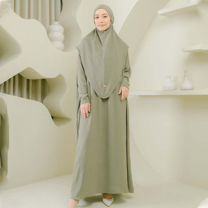 [Defect] Hafsha Abaya Dress Only (Dress Crinkle Abaya Umroh)