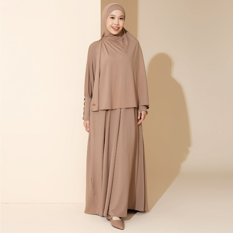 [Defect] Hafisa Abaya Set (Gamis Umroh Haji Abaya Jersey Set Kerudung)