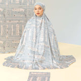 Rawda Prayer Set (Mukena Set Pattern Bahan Silk)